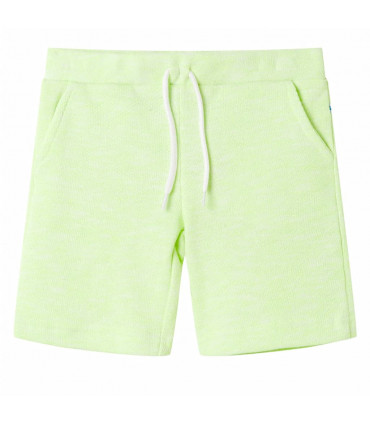 Kids' Shorts with Drawstring Neon Yellow 128