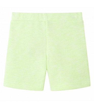 Kids' Shorts with Drawstring Neon Yellow 128