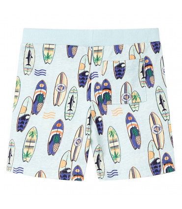 Kids' Shorts with Drawstring Soft Blue Melange 104