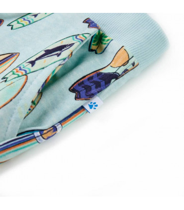 Kids' Shorts with Drawstring Soft Blue Melange 128