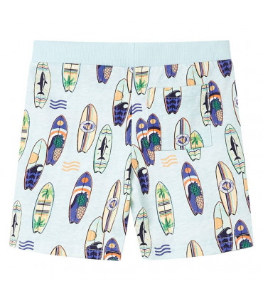 Kids' Shorts with Drawstring Soft Blue Melange 140
