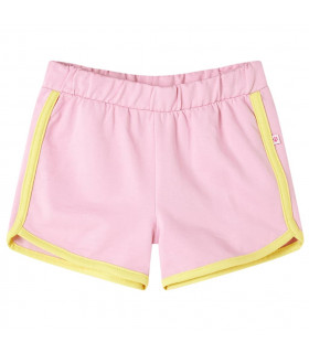 Kids' Shorts with Trim Bright Pink 128