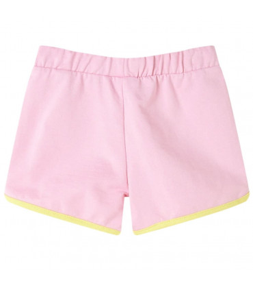Kids' Shorts with Trim Bright Pink 128