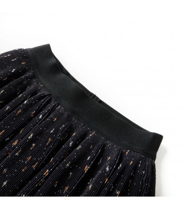 Kids' Skirt Tiered Ruffle Design Black 140