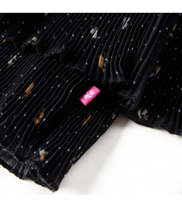 Kids' Skirt Tiered Ruffle Design Black 140