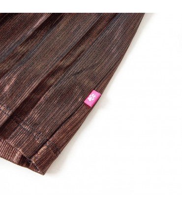 Kids' Skirt with Glitters Cognac 116