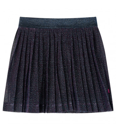 Kids' Skirt with Glitters Navy Blue 104