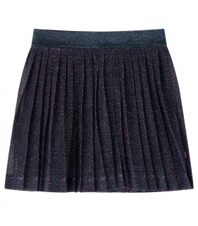 Kids' Skirt with Glitters Navy Blue 116