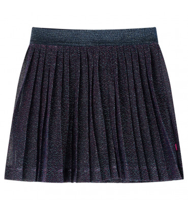 Kids' Skirt with Glitters Navy Blue 116