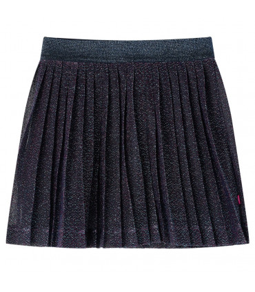 Kids' Skirt with Glitters Navy Blue 128