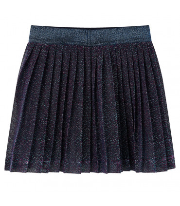 Kids' Skirt with Glitters Navy Blue 128