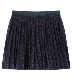 Kids' Skirt with Glitters Navy Blue 140