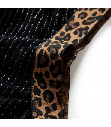 Kids' Skirt with Leopard Waistband Black 92