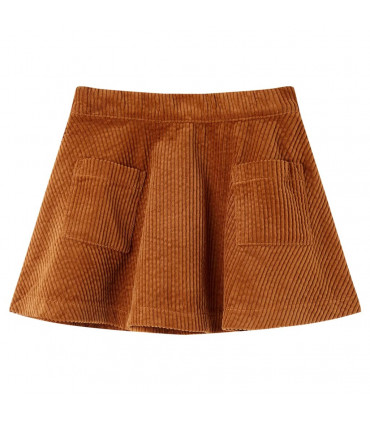 Kids' Skirt with Pockets Corduroy Cognac 116