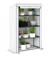 Outsunny 4 Tier Lean-to Mini Greenhouse with Reinforced PE Cover, Green