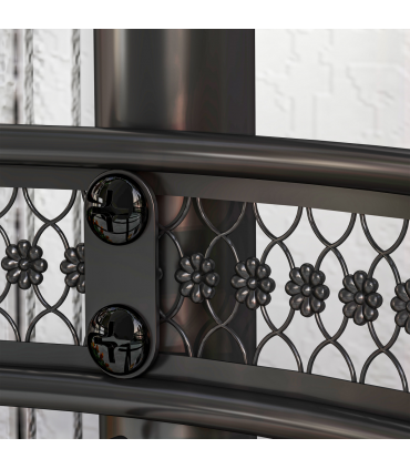 Outsunny 4 Tiered Plant Pot Stand, Metal Plant Shelf for Living Room