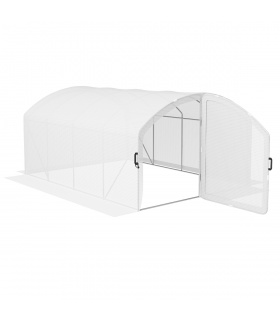 Outsunny 4 x 3 x 2m Polytunnel Greenhouse with Door, UV-resistant PE Cover