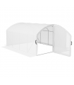 Outsunny 4 x 3 x 2m Polytunnel Greenhouse with Door, UV-resistant PE Cover