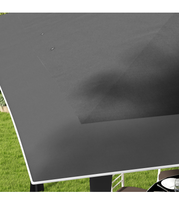 Outsunny 4 x 4m Outdoor Pop-Up Canopy Tent Gazebo Adjustable Legs Bag Dark Grey