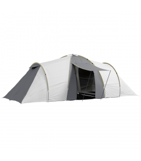 Outsunny 4-6 Person Camping Tent with 2 Bedroom, Living Area and Vestibule