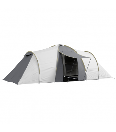 Outsunny 4-6 Person Camping Tent with 2 Bedroom, Living Area and Vestibule