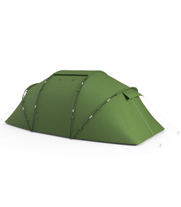 Outsunny 4-6 Persons Camping Tent Dome Family Travel Group Hiking Room Fishing