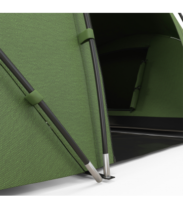 Outsunny 4-6 Persons Camping Tent Dome Family Travel Group Hiking Room Fishing