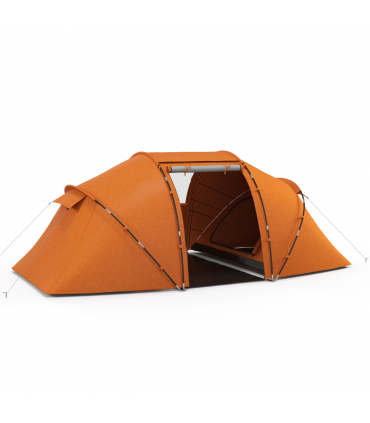 Outsunny 4-6 Persons Camping Tent Dome Family Travel Group Hiking Room Fishing