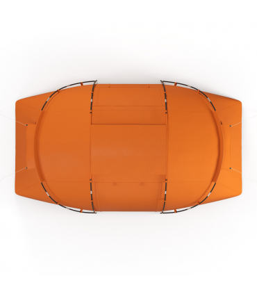 Outsunny 4-6 Persons Camping Tent Dome Family Travel Group Hiking Room Fishing