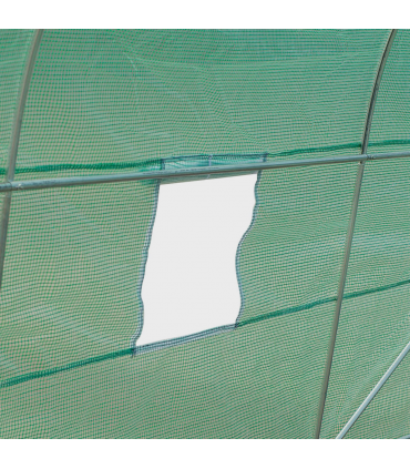 Outsunny 4.5m x 2m x 2m Walk-In Gardening Plant Greenhouse w/ PE Cover, Green