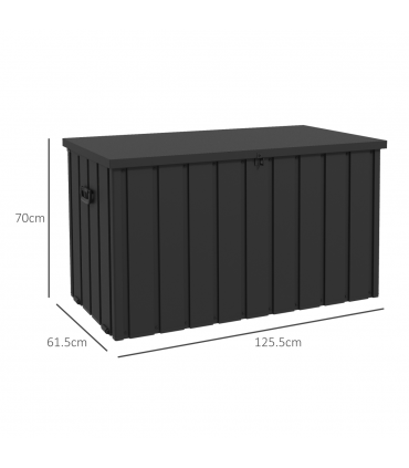 Outsunny 450L Outdoor Storage Box Waterproof with Wheels and Handles