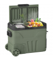 Outsunny 45L Camping Fridge Freezer Dual Zone Car Fridge, DC & AC, -20-20℃