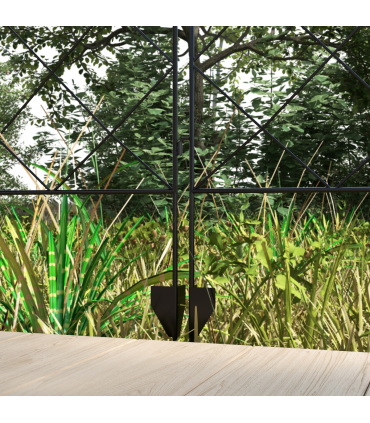 Outsunny 4PCs Decorative Garden Fencing 43in x 11.4ft Steel Border Edging