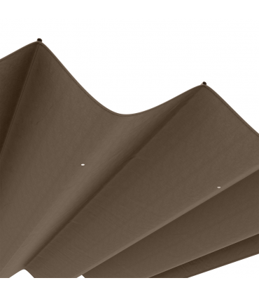 Outsunny Pergola Sun Shade Cover Roof Replacement for 3 x 2.15m Pergola, Coffee