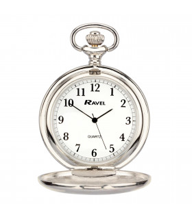 Ravel Plain Pocket Watch Chrome R1001.04