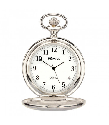 Ravel Plain Pocket Watch Chrome R1001.04