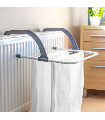 Radiator Airer With 5 Adjustable Arms For Drying Clothes Max Temp 70c