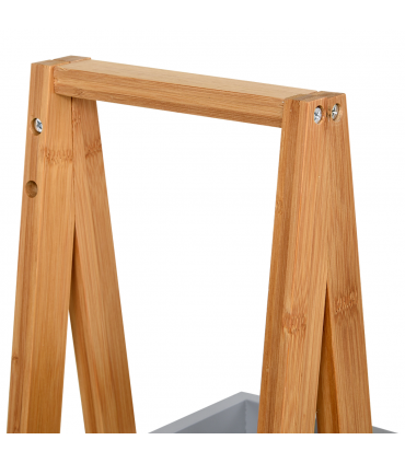 kleankin 3 Tier A Frame Bathroom Shower Caddy Storage Unit Shelving Organizer