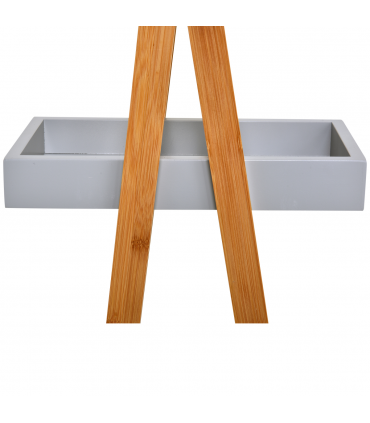 kleankin 3 Tier A Frame Bathroom Shower Caddy Storage Unit Shelving Organizer