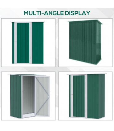 Metal Outdoor Storage Shed, Garden Tool House Cabinet