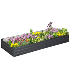 Grey Steel Garden Bed