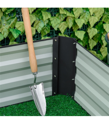 Grey Steel Garden Bed