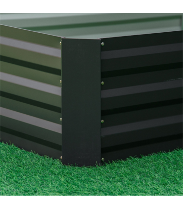 Grey Steel Garden Bed