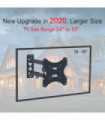 LEADZM 26-50" Adjustable Wall Mount Bracket Rotatable TV Stand TMX200 with Spirit Level