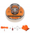 Magnet Fishing Kit with Strong Magnet for Pulling 550 lbs, Rope, Gloves, Threadlocker Glue | Fishing Magnets with Rope for Underwater Treasure Hunting and Retrieving Objects