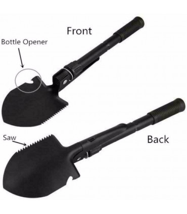 Multifunction Portable Mini Folding Shovel Outdoor Camping Spade Compass UK