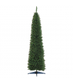 2.1m 7ft Artificial Pine Pencil Slim Christmas Tree 499 Branch Tips with Stand