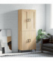 vidaXL Highboard Sonoma Oak 69.5x34x180 cm Engineered Wood
