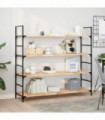 vidaXL Floating Shelves 4 pcs 120x40x2 cm Untreated Solid Wood Acacia
