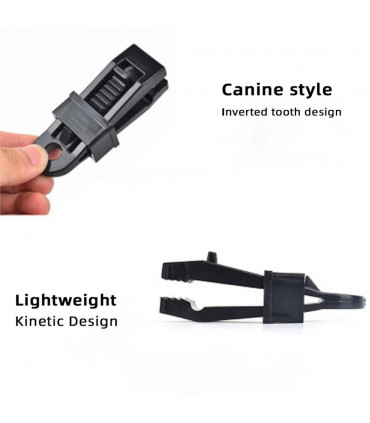 12/24x Adjustable Heavy Duty Lock Grip for Tarp & Shade Cloth Tarp Tent Clips